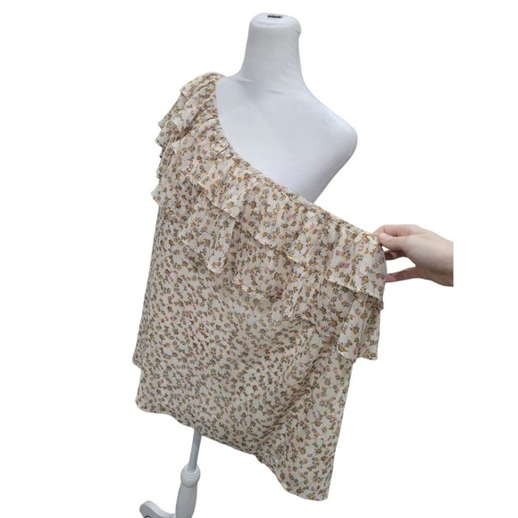NEW Torrid Women's Floral Print Chiffon Ruffled One Shoulder Top Size 4x - Picture 9 of 11